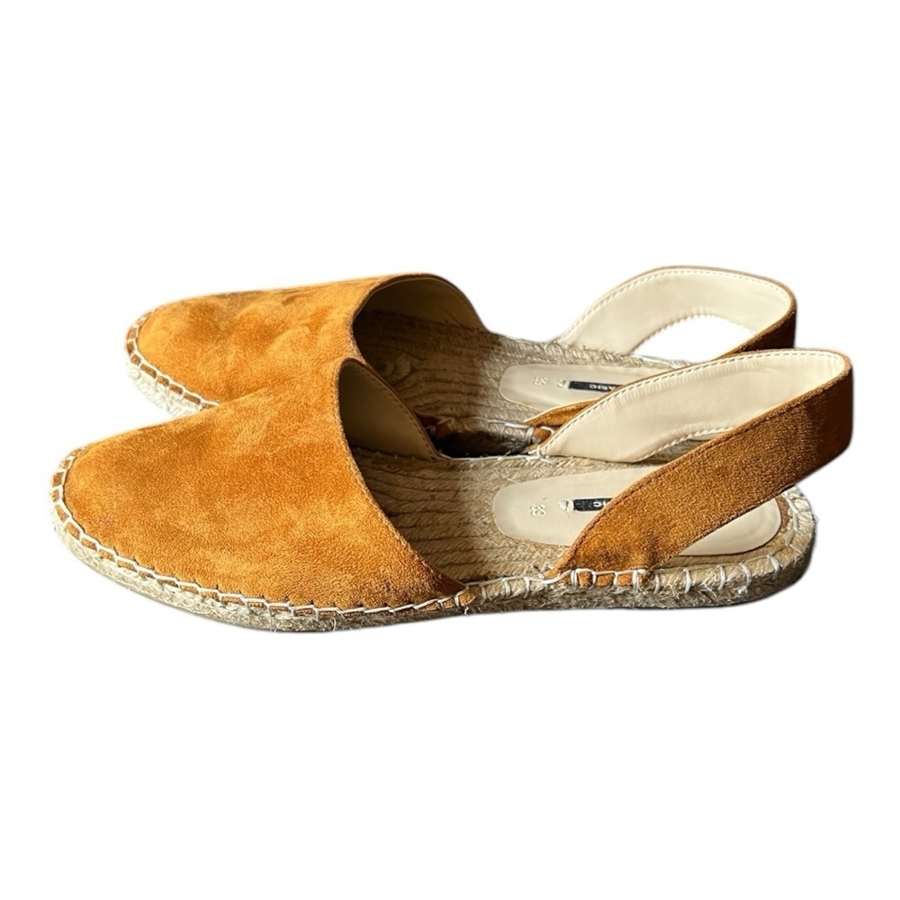 Zara Basic Chic Suede Espadrille Slingback Flats … - image 7